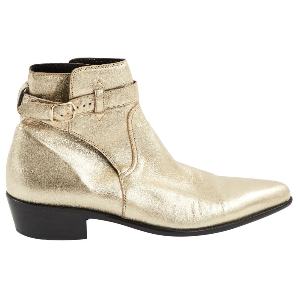 Paul Smith Women’s Gold Leather Dylan Boots